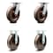 Service Caster 8 Inch Kingpinless High Temp Phenolic Wheel Swivel Caster Swivel 2 Rigid, 2PK SCC-KP30S820-PHRHT-2-R-2 - alternate 1